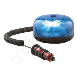 Gyrophare rotatif CRYSTAL bleu à Leds magnétique - 12/24 Volts - IP66 - Gamme SIRENA
