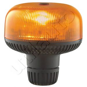 Gyrophare rotatif CRYSTAL orange à Leds sur tige rigide - 12/24 Volts - IP66 - Gamme SIRENA