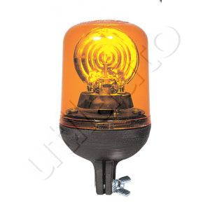 Gyrophare rotatif orange RTB/5 sur tige rigide - 12/24 Volts -Gamme SIRENA