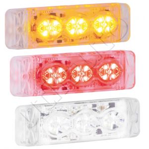 Kit 2 feux de  pénétration 3 Leds - 12/24 Volts - IP66