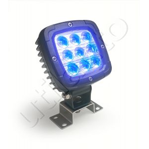 Phare de travail carré 9 leds type CREE - 10/30 Volts - L 99 x H 128 x Ep 64 mm - IP68