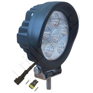 Phare de travail rond 6 Leds - 10/30 volts - ø 115 x H 145 x Ep 64 mm - IP67