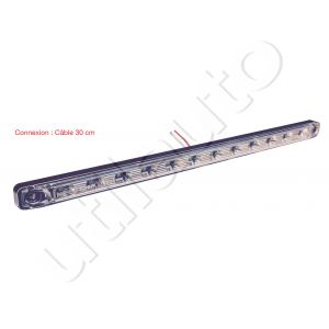 Feu stop additionnel 12 Leds - 305 x 16 x 16 mm - IP67