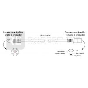 Cordon adaptateur pour kits 998030 et 998032