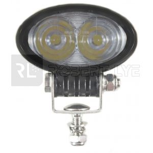 Phare de travail ovale 2 leds - 10/30 Volts - L 84 x H 79 x Ep 65 mm - IP67