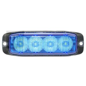 Feu de pénétration bleu 4 Leds - 12/24 Volts - IP67