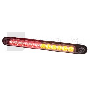 Feu arrière extra fin à Leds - 12/24 Volts - 257 X 27 X 20 mm - IP68