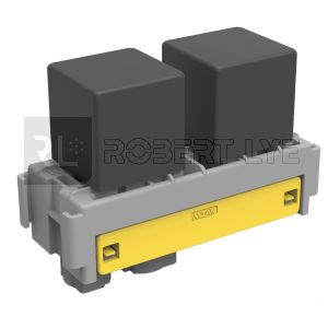 Boîte modulaire pour 1 mini relais + 1 relais de puissance