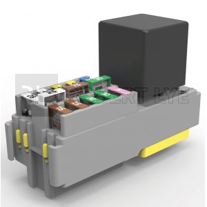 Boîte modulaire pour 10 fusibles MINI et 1 relais de puissance