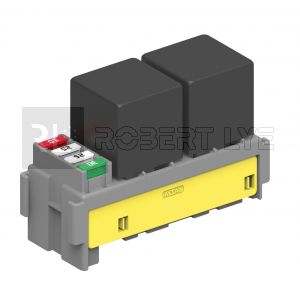 Boîte modulaire pour 4 fusibles MINI + 2 mini relais