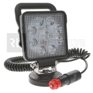 Phare de travail carré magnétique avec poignée 9 Leds OSRAM - 10/30 Volts - L 100 x H 129 x Ep 40 mm - IP67/IP69K