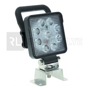 Phare de travail avec poignée et interrupteur 9 Leds OSRAM - 10/30 Volts - L 100 x H 129 x Ep 40 mm - IP67/IP69K