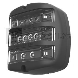 Feu arrière compact à Leds - 1ère monte Volvo - 12/24 Volts - 121 x 121 x 56 mm