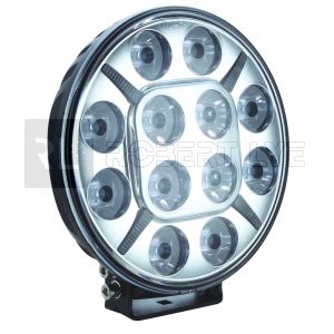 Projecteur longue portée 12 Leds avec feu de position - 9/36 volts - ø 180 mm - IP68