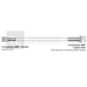 Adaptateur pour remplacement feu VIGNAL LC9 par LC5