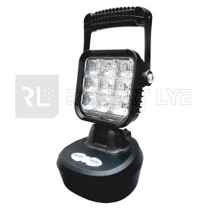 Phare de travail carré 9 Leds - Magnétique - RECHARGEABLE - L 103 x H 201 x Ep 105 mm 