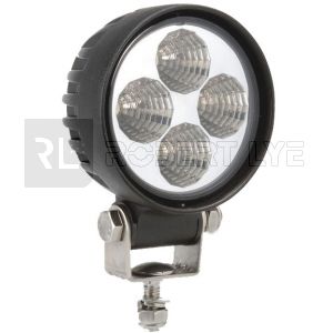 Phare de travail rond 4 Leds - 10/30 Volts - Ø 84 x H 111 x Ep 65 mm - IP68