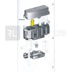 Boîte à fusibles pour 2 fusibles MAXI