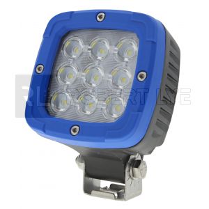 Phare de travail carré 9 Leds type CREE - 12/55 volts - L 60 x H 123 x Ep 74 mm - IP68