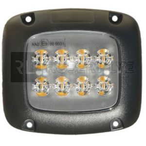 Feu de balisage orange à fixer 8 Leds - 9/32 Volts - IP67