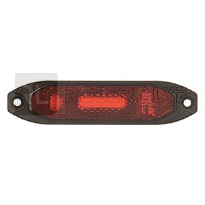 Feu de position arrière rouge à Leds avec catadioptre - Effet néon - 10/30 Volts - IP67