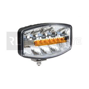 Feu longue portée 17 Leds avec feu de position Blanc / Orange - 10/30 Volts - IP 68/69K