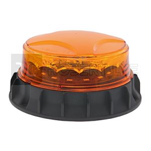 Gyrophare orange multi-effets Slim Heavy-Duty à Leds à poser - 9/32 Volts - IP66