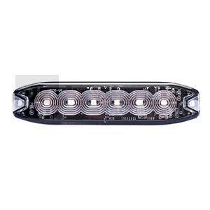 Feu de pénétration 6 Leds blanches extra fin - 10/30 Volts - IP67