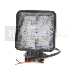 Phare de travail carré 5 Leds - 10/30 volts - L 110 x H 128 x Ep 46 mm - IP67