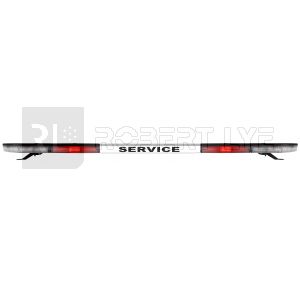 Rampe SERVICE Flash à Leds avec modules de rappel de feux Stop, Position et Clignotant - 10/30 Volts - IP67 