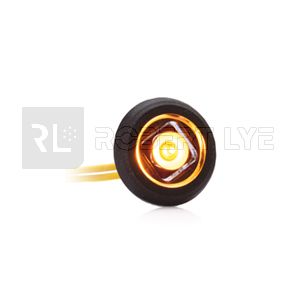 Feu de position latérale Orange rond  1 Led - 12/36 Volts - IP68