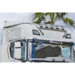 Barre de toit en inox - modèle long H cabine HighLine - Scania new génération S et R