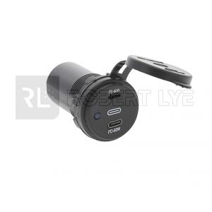 Chargeur 2 sorties USB C - 12/24 Volts