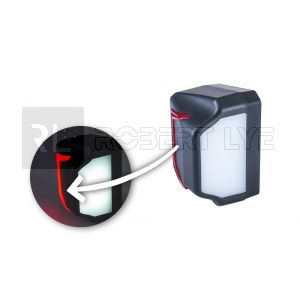 Eclaireur de plaque à Leds avec feu de position effet néon - L 93,5 x l 58 x Ep 70 mm - 12/24 Volts - IP68