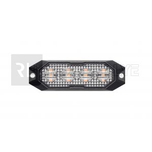 Feu de pénétration Orange 4 Leds - 12/24 Volts - IP69K
