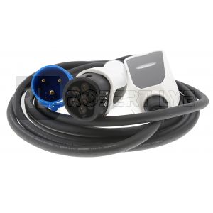 Câble chargeur standard type 2 avec prise CEE extérieur 220 Volts