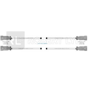 Faisceau d'éclairage (kit 4 câbles) feux latéraux raccordé au connecteur du véhicule