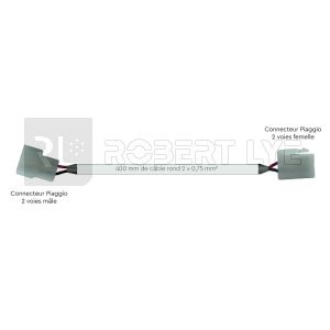 Prolongateur pour éclaireur de plaque Piaggio