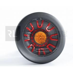 Feu arrière compact à Leds - 12/24 Volts - ø 155 x Ep 39 mm- IP68