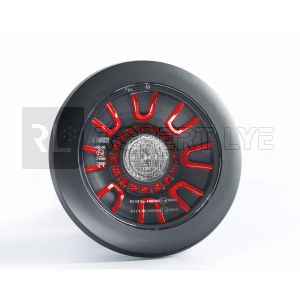 Feu arrière compact à Leds - 12/24 Volts - ø 155 x Ep 39 mm - IP68