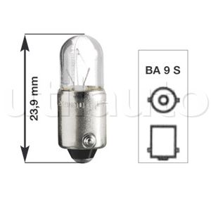 Lampe témoin - Culot métal BA 9 S - Hauteur 23,9 mm