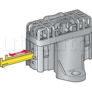 Boîte à fusibles pour 6 fusibles UNIVERSELS - Couvercle grille aéré