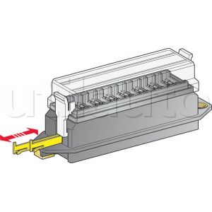 Boîte à fusibles pour 8 fusibles UNIVERSELS - Sorties sous la boîte