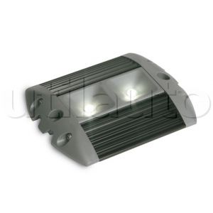 Plafonnier 2 Leds - A poser - 10/32 Volts - L 128 x l 100x Ep 15 mm - IP67