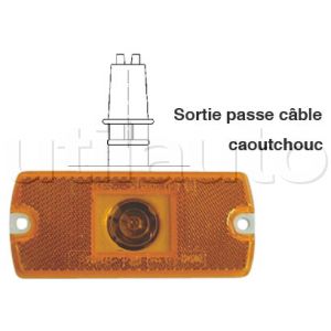 Feu latéral avec catadioptre - 12/24 Volts