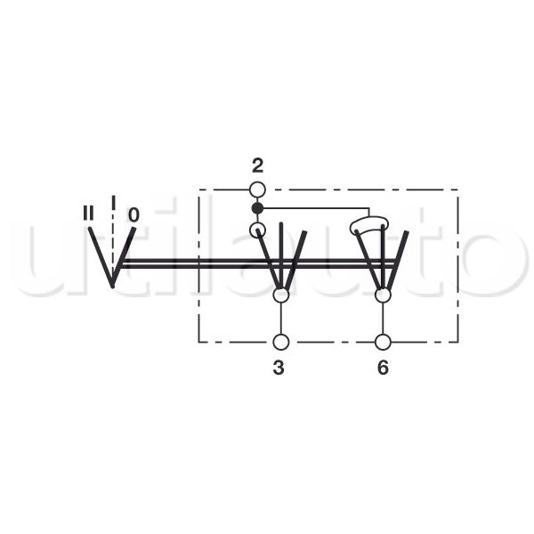Interrupteur 3 positions - 2 contacts en série - Robert-Lye