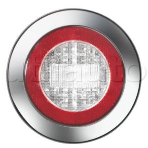 Feu de recul modulaire à Leds avec enjoliveur chromé brillant - ø 155 mm 