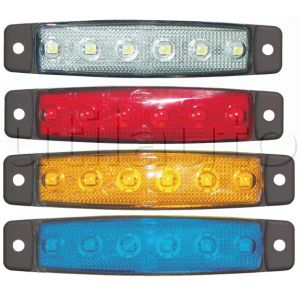 Feu d'encombrement 6 Leds extra plat type tuning - IP67