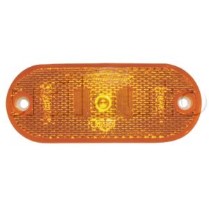 Feu latéral orange à Leds avec catadioptre - Avec double connecteur AMP 