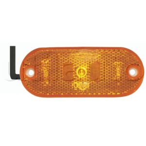 Feu latéral orange à Leds avec catadioptre - IP67